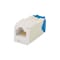 Panduit 1-PORT MOD JACK IDC 8W8P UTP, T568A/B TX6A CAT6A IP10, WHITE ROHS CJ6X88TGWH - alternate 1